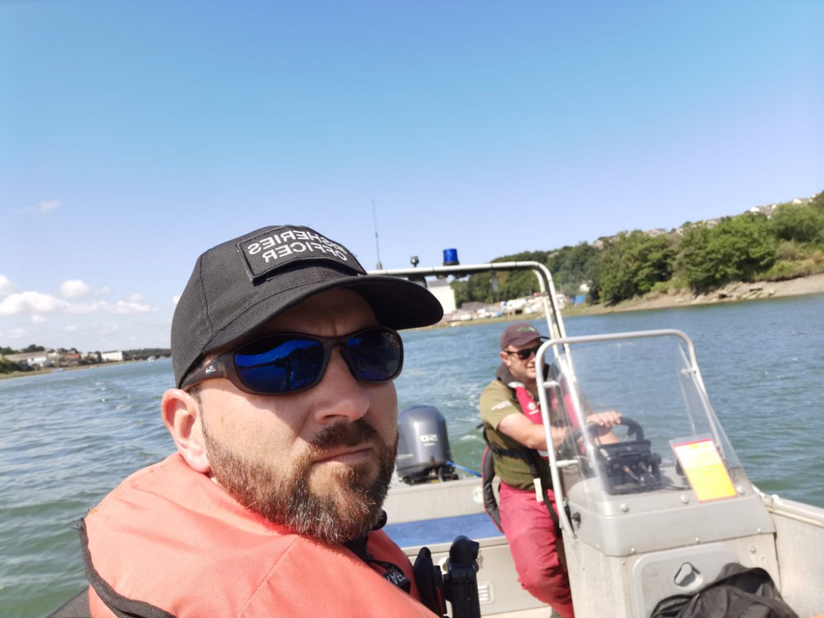 DCFishEA's tweet image. Fisheries boat patrol river Taw and Torridge.