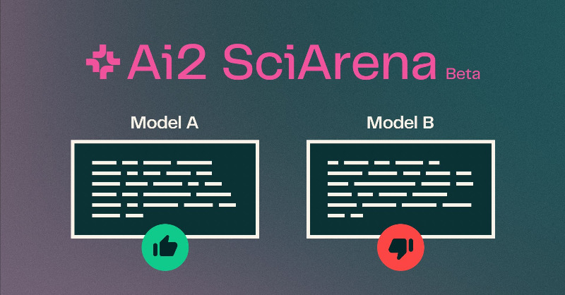 allen_ai's tweet photo. Introducing SciArena, a platform for benchmarking LLMs across scientific literature tasks. Inspired by Chatbot Arena, SciArena applies a crowdsourced LLM evaluation approach to the scientific domain. Try it: https://t.co/FHSq2XbWOp