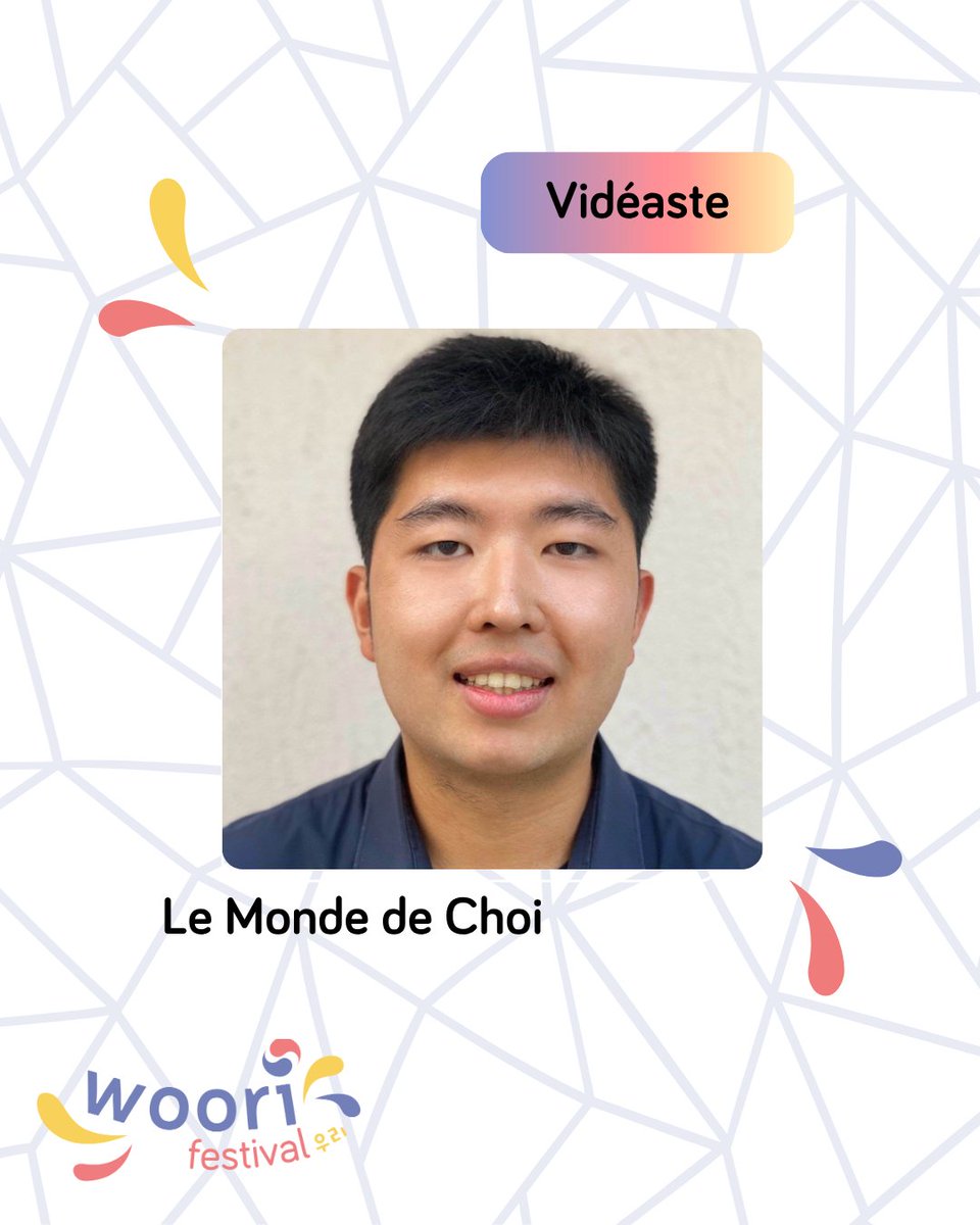 🎉 LeMondeDeChoi débarque au Woori Festival ! 🇰🇷

Créateur franco-coréen à l’humour bien trempé, il cartonne sur YouTube, TikTok &amp; Insta avec ses sketchs, mukbangs et critiques K-pop/K-dramas🔥

📅 RDV les 27 &amp; 28 septembre !

#WooriFestival #LeMondeDeChoi #KCulture #KPop #KDrama
