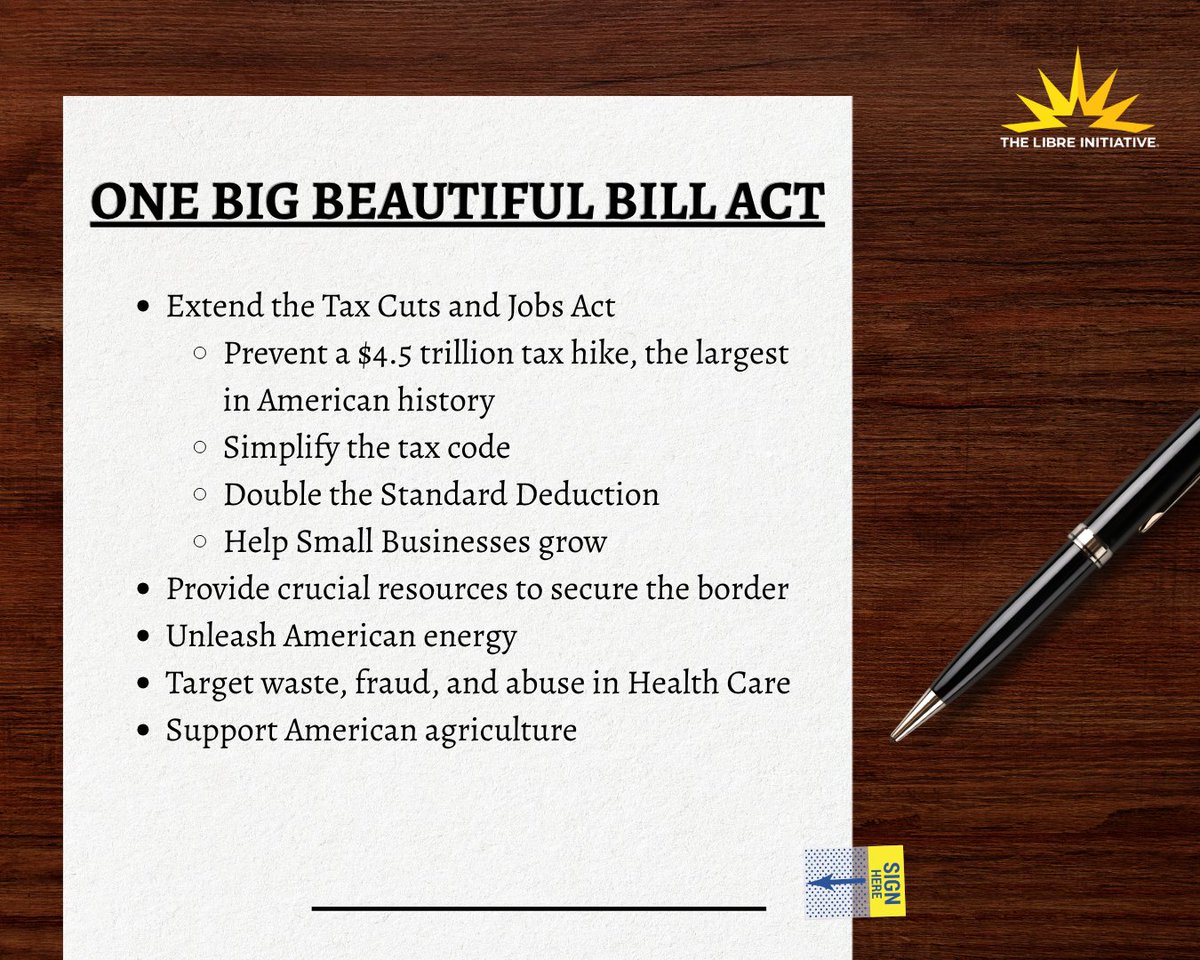 This is the agenda Americans voted for. 

It’s time to deliver the One Big Beautiful Bill to the President’s desk.