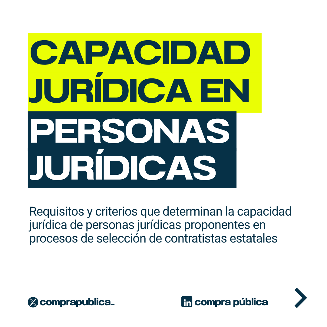 comprapublica_'s tweet photo. 6⃣ Aspectos fundamentales que se verifican al momento de evaluar la capacidad jurídica de personas jurídicas en procesos de selección de contratistas estatales

🔥👇🔥 https://t.co/bN9VoGR4b7