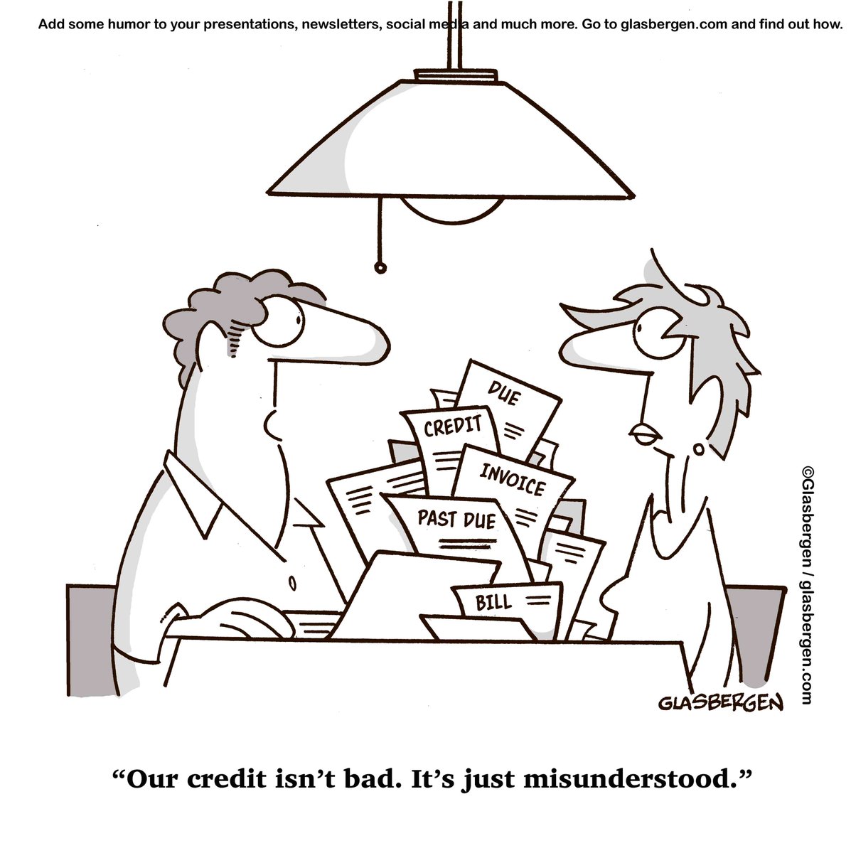 Today's Cartoon / July 2, 2025 @ glasbergen.com via Glasbergen Cartoon Service. ©Glasbergen
#debtmanagement #creditcarddebt #debt #CreditCounselling #financialliteracy #cartoonoftheday #newcartoon #CopyrightedContent