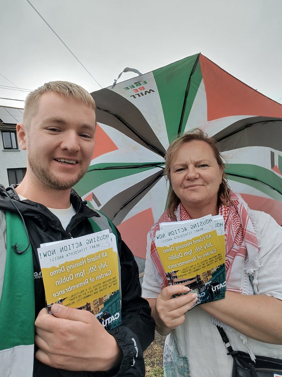 CatuWaterford's tweet photo. Plenty of doors knocked over the past few days as we spread the word about the All-Island Housing Demo this Saturday 5th at 1pm at the Garden of Remembrance, Dublin.
#HousingCrisis #Housing #Tenants #TenantsUnion #HousingDemo #Ireland #Irish #IrishPol #IrishPolitics #Waterford https://t.co/3HuAHvPeB5