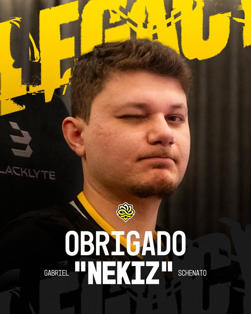 Legacy (@legacyggbr) on Twitter photo Hoje nos despedimos do <a href="/nekizcs/">Gabriel Schenato</a>, que esteve conosco durante 2 anos.
Nesse tempo teve Major, ida pros EUA, títulos e muita história juntos.
Ele se encontra F/A e livre para negociar com as equipes
Obrigado, <a href="/nekizcs/">Gabriel Schenato</a> 💛 Hoje nos despedimos do <a href="/nekizcs/">Gabriel Schenato</a>, que esteve conosco durante 2 anos.
Nesse tempo teve Major, ida pros EUA, títulos e muita história juntos.
Ele se encontra F/A e livre para negociar com as equipes
Obrigado, <a href="/nekizcs/">Gabriel Schenato</a> 💛