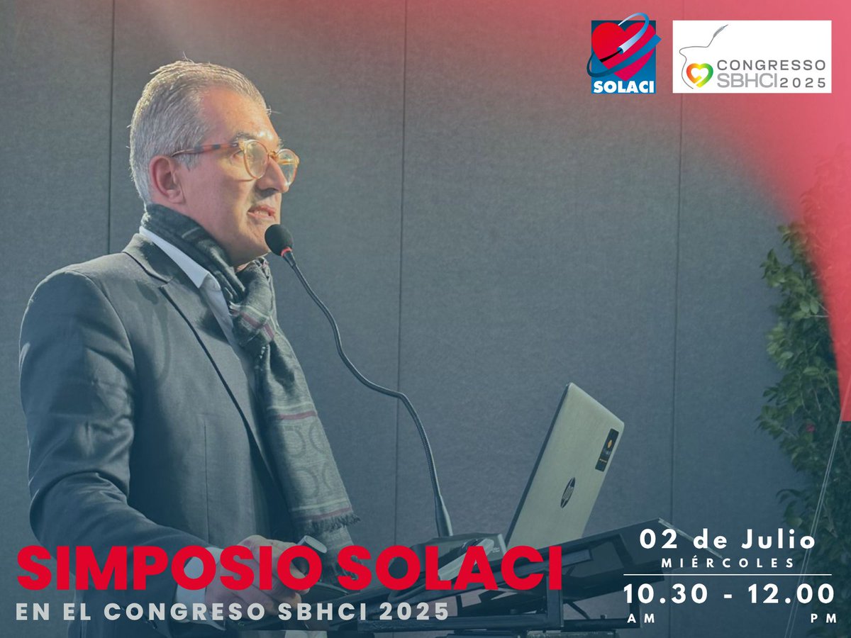 solaci_online's tweet photo. ▶ ¡Simposio conjunto SOLACI&amp;SBHCI en el Congreso SBHCI 2025!

👉 Compartimos imágenes de lo que fue una exitosa sesión científica en el evento de cardiología intervencionista más importante de Brasil. 

#SOLACI #SBHCI #cardiologia #cardiologiaintervencionista #hemodinamia https://t.co/jv17rf1vmK