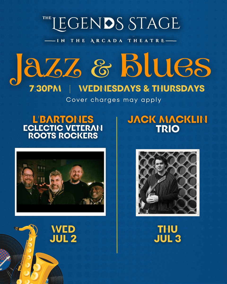 Don't miss our Jazz and Blues nights this weekend! We have an awesome lineup, so come on in and enjoy the music!

For more information, visit 👉 hubs.ly/Q03vg3tT0 

#JazzandBlues #BourbonNBrass #LiveMusic