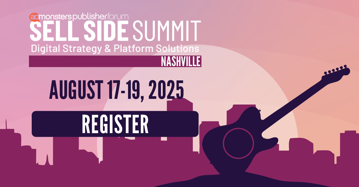 🧠 Strategy reset. 🎸 Nashville.
Ad ops + rev ops — this one’s for you.

💥 Sell Side Summit, Aug 17–19
✔️ Signal loss
✔️ AI + automation
✔️ Taking back control

Use BOGO2025 by July 11:
🎟️ 2 passes for 1
🏨 1 Hotel night on us
👉 bit.ly/3ReIat7