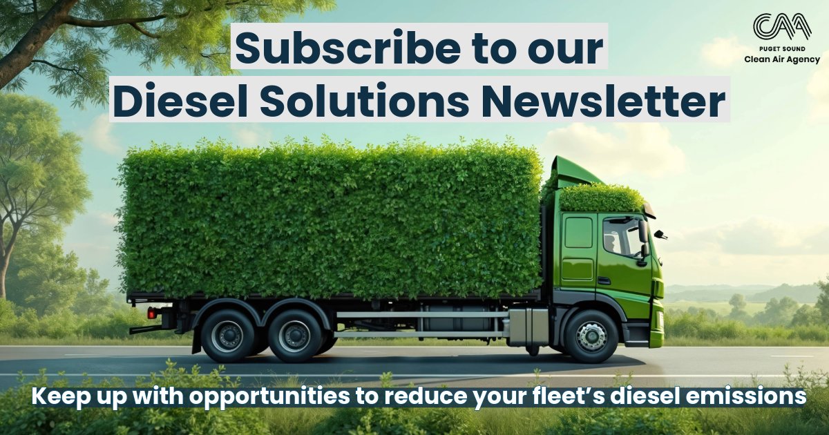pscleanair's tweet image. Managing a diesel fleet in King, Kitsap, Pierce, or Snohomish County? Keep up with state and federal funding opportunities, regional clean transportation initiatives, and news by subscribing to our Diesel Program Newsletter.
Stay in the loop: pscleanair.gov/GrantOpportuni…