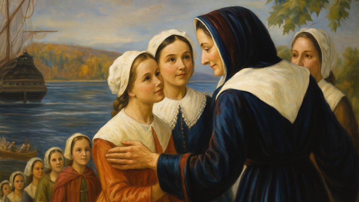 🌎 HISTORY of NORTH AMERICA 🇫🇷🇨🇦 Many Great Pioneer Women helped establish the French colony of New France during the 1600s, including Marguerite Bourgeoys (1620-1700) 🇨🇦🇫🇷 Enjoy Podcast 🎙 parthenonpodcast.com/history-of-nor… 🎧 Videocast at youtu.be/LNONSYQqFtU 🎬