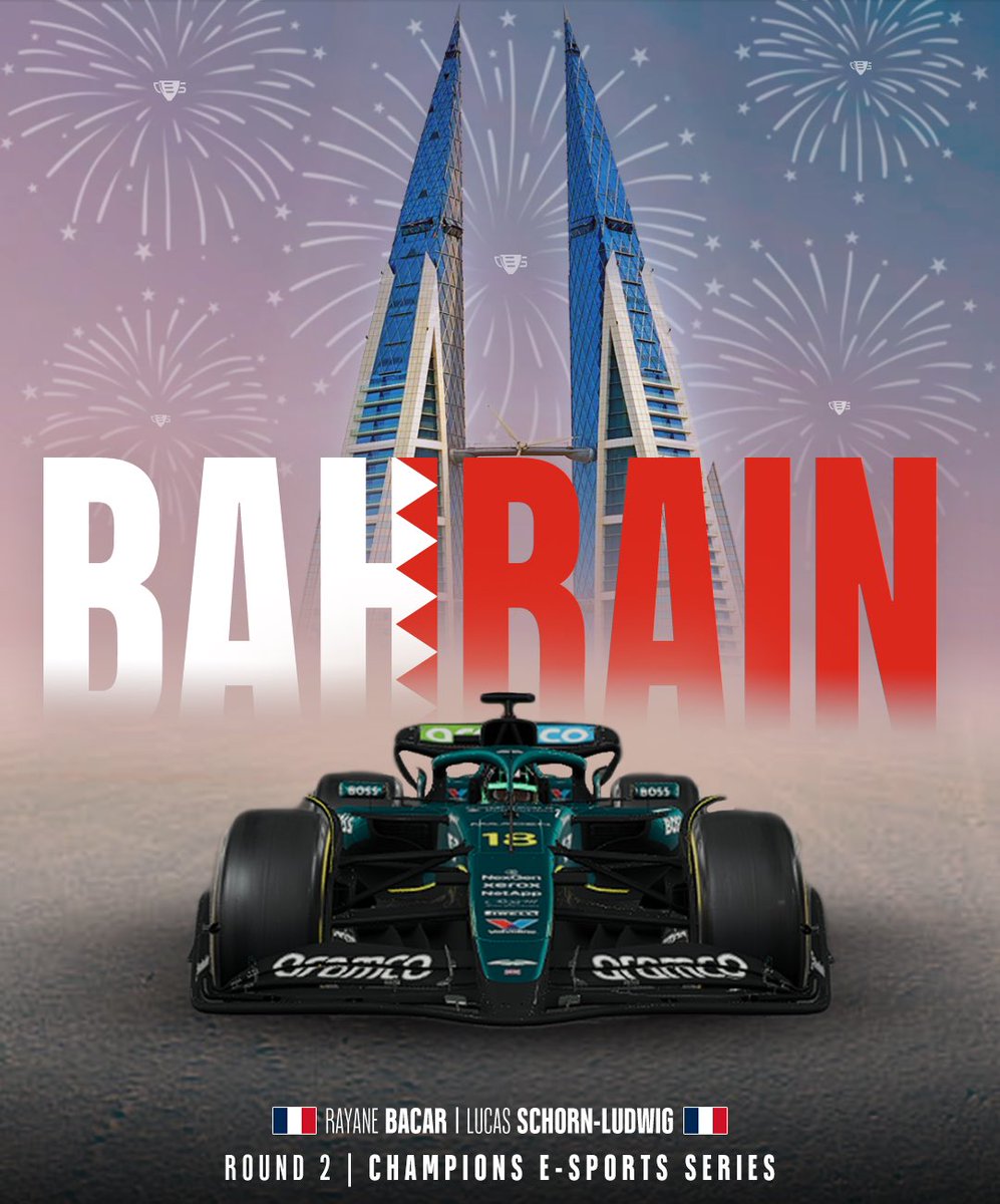 ♦️<a href="/CES_F1/">Champions Esports Series</a> Round 2️⃣ Bahrain 🇧🇭
 
🏎️ • <a href="/Rayane_bcr33/">Rayane</a> 
🏎️ • <a href="/RSC_LucasSL/">RSC_Lucas</a> 

After a very good team result in Round 1, the same duo is back in Bahrain, good luck! 💪