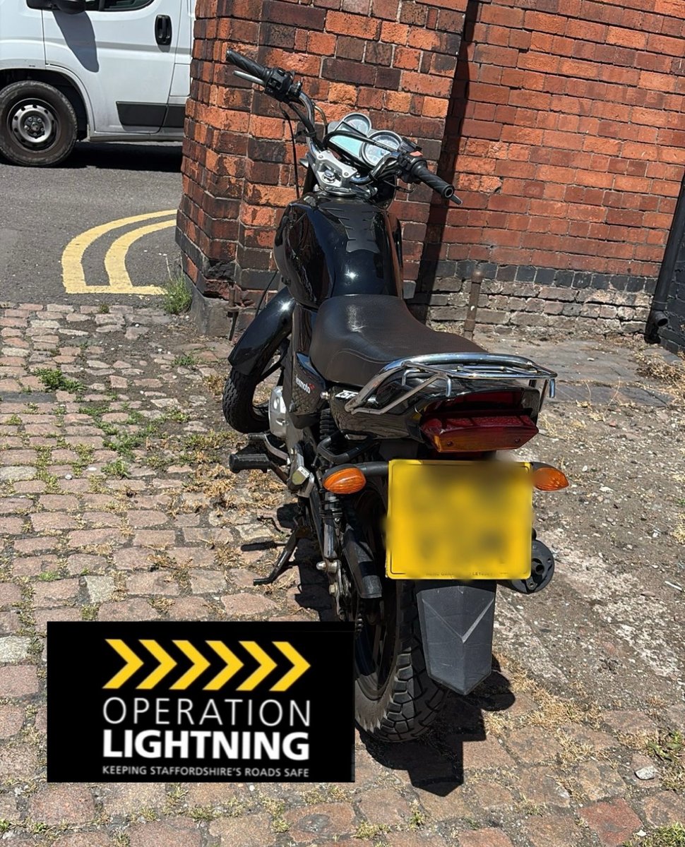 StaffsDogs's tweet image. #S2ARV have carried out an intelligence led stop on this motorbike in the @Policingstoke area today.
However, if you’re going to clone a vehicle because you have no documents, at least make sure the cloned plates have their documents in order first.
#OpLightning
