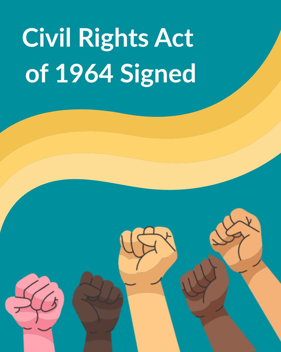 Today we remember the signing of the Civil Rights Act of 1964. This law changed our country — protecting people from discrimination in schools, employment, and public spaces. It laid the groundwork for future disability rights laws, including the Americans with Disabilities Act