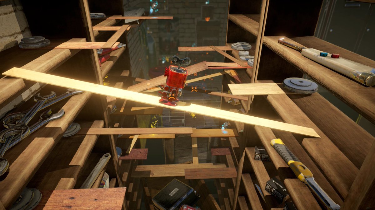 DojoSystem's tweet image. A veces, un simple salto... ⏭️es una caída al vacío.⏮️ Cada rincón del taller está pensado para ponerte a prueba. ¿Te atreves? #AREDRobotGame #IndieGame #PuzzlePlatformer #PhysicsBasedGame #WholesomeGames #IndieDev #GameDevHumor