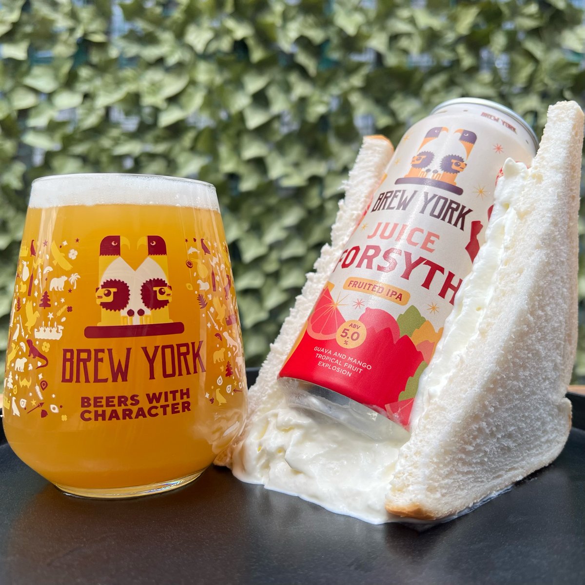 📣 FRUITED IPA SANDWICH 📣
We’ve taken inspiration from <a href="/marksandspencer/">M&S</a> and gone one step further... Introducing Juice Forsyth Sandwich™ – a whole can of tropical IPA between white bread &amp; cream. Strawberries &amp; cream? Nah. This is hydration innovation. M&amp;S - our DMs are open 😉