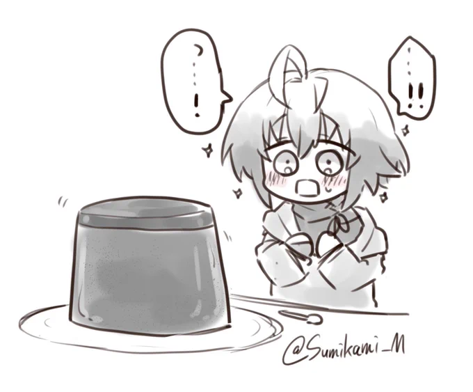 バケツ黒ごまプリン #形見彼世 