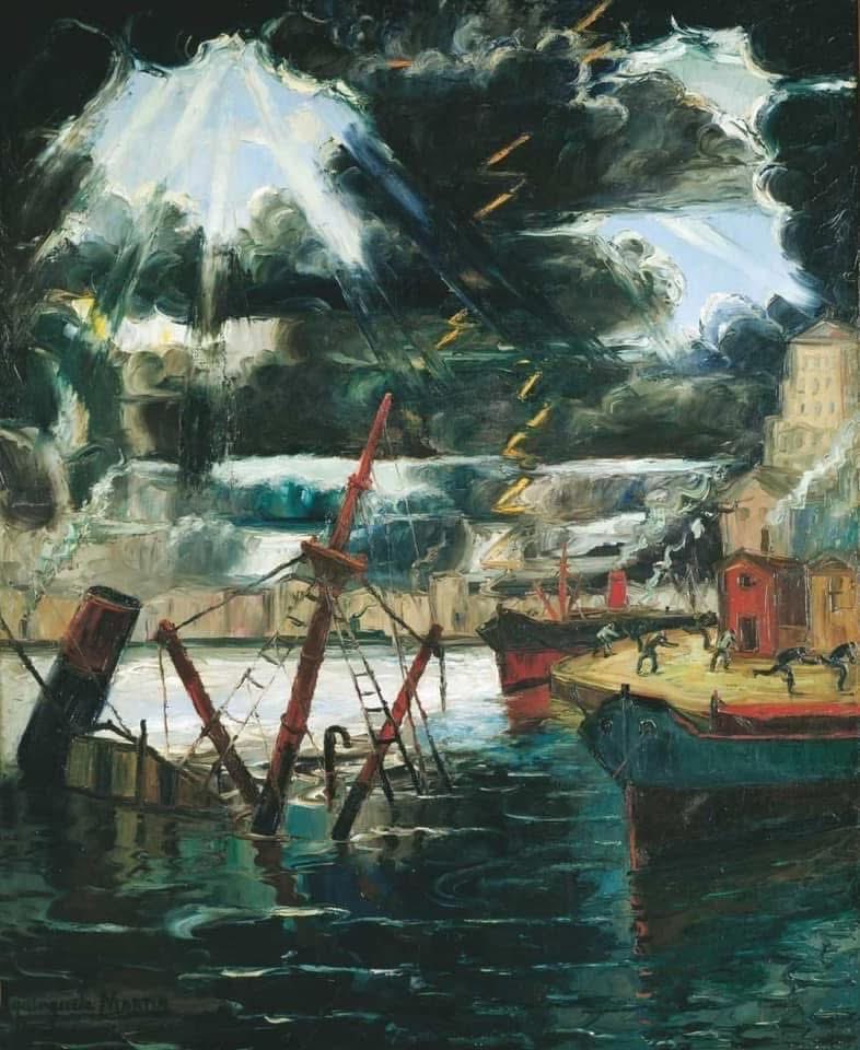 JOYAS DE LA COLECCIÓN
Benito Quinquela Martín (1890-1977) “Temporal", 1944, óleo, 185 X 150 cm.