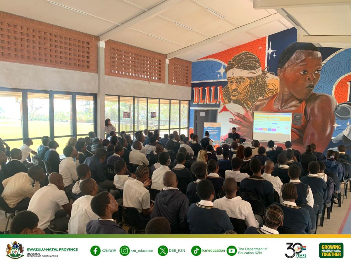 DBE_KZN's tweet photo. Learners are striving for excellence, mastering key subjects like Life Sciences, Accounting, Math, Economics, and English. With Gradesmatch and the Cotton On Foundation's guidance, they are not only meeting their tertiary requirements but also unlocking doors to https://t.co/LowoV3WjLN