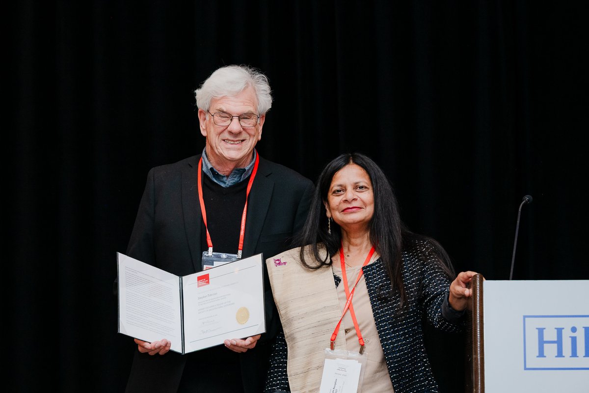 Nominate a colleague for the Class of 2026 SAH Fellows, recognizing individuals who have made significant contributions to the architectural history field.
ow.ly/kr2i50WjcZM

Image: 2025 Fellow Stephen Tobriner (left) and SAH Vice President Swati Chattopadhyay (right).