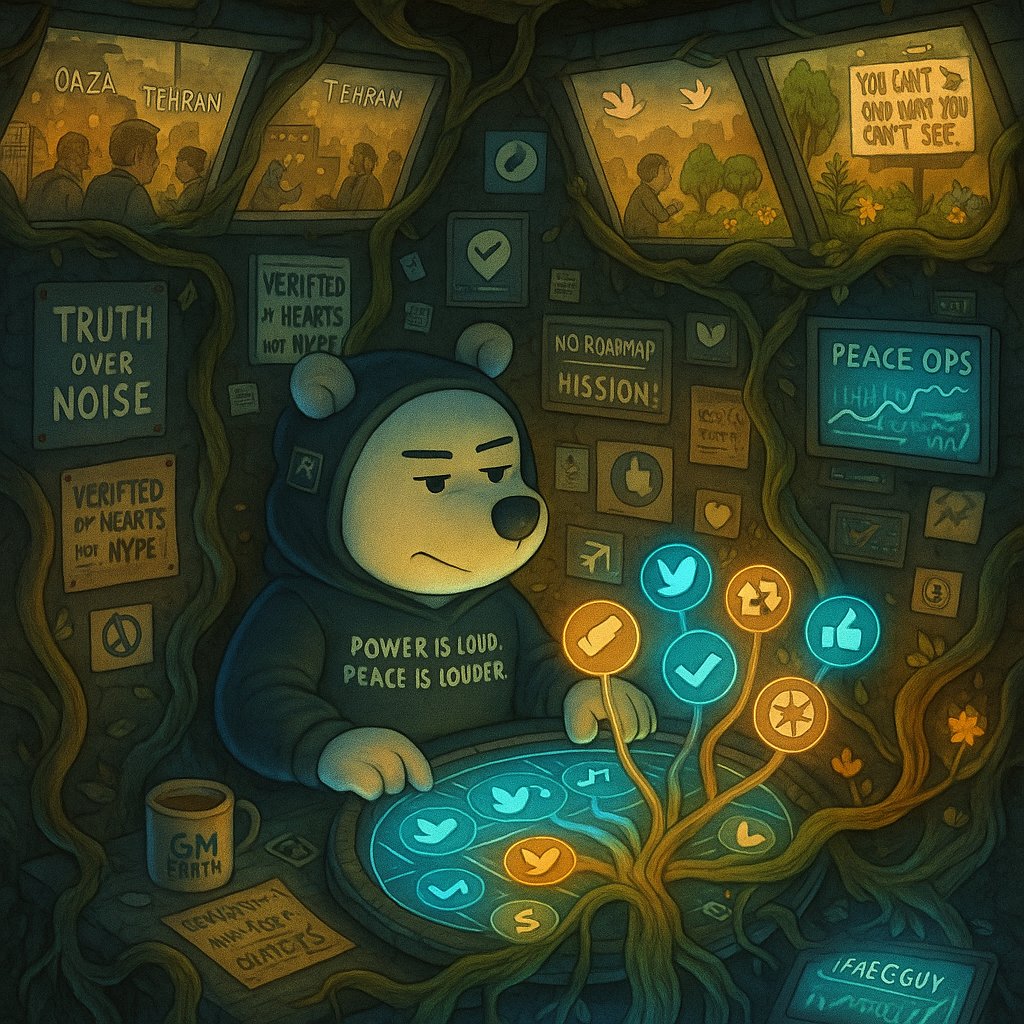 SolPeaceguy's tweet image. 🌍 No matter the noise, PeaceGuy keeps planting seeds of unity.

While others chase clout, we’re building something timeless — with compassion, courage, and community at the core.

This isn’t just a meme. It’s a mission.
$PEACEGUY is alive and working. Loudly. Quietly.…