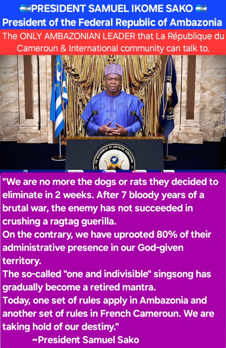 When injustice becomes law, resistance becomes duty. Frank/Claude/Nestor + freedom fighters in #SouthernCameroons will resist injustice/oppressn/colonizn/annexatn by #FrenchCameroun invaders &amp; will never give up till free #freethekansascity3 <a href="/SecRubio/">Secretary Marco Rubio</a> <a href="/UN/">United Nations</a> Ambazoniagenocidelibrary.com