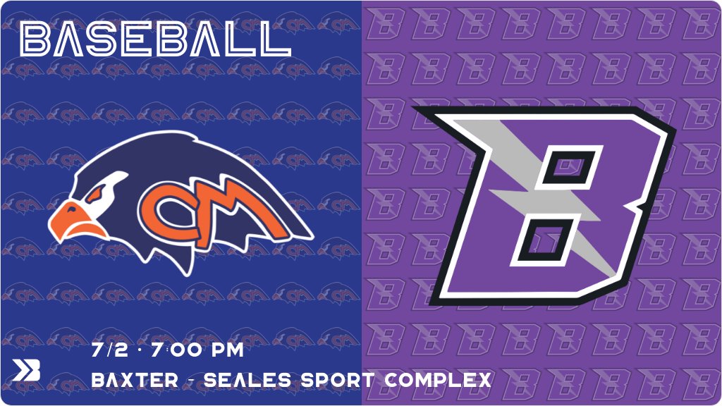 Baseball (Varsity) Game Day! - Check out the event preview for the The Colfax-Mingo Tigerhawks vs The Baxter Bolts. It starts at 7:00 PM and is at Baxter - Seales Sport Complex. gobound.com/ia/ihsaa/baseb…