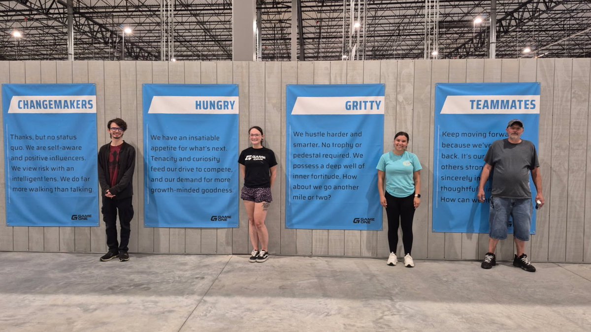 GameOne_USA's tweet photo. We just wrapped our first-ever Manufacturing Awards honoring 8 team members in Iowa and Ohio who embody our core values: Changemaker, Gritty, Hungry &amp; Teammate.

They set the standard—and took home some well-earned cash prizes. 💪 Congrats winners! https://t.co/3dtd9Zzj7X