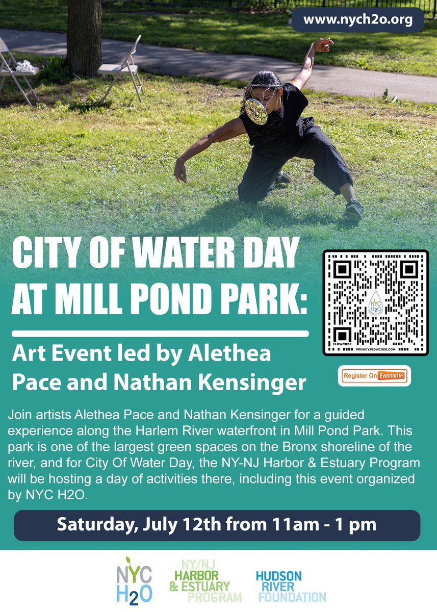 Join us on City of Water Day July 12th for an art event with Alethea Pace and Nathan Kensinger! Reserve your free ticket here: eventbrite.com/e/1447836330439
