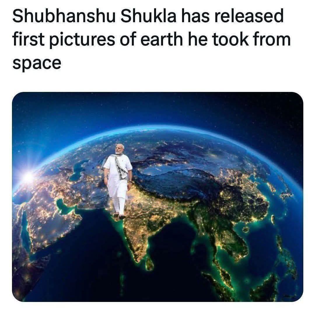 niharikam_21's tweet image. What Worse it could be disregarding the Shubhanshu Shukla #shubhansushukla #Modi #meme