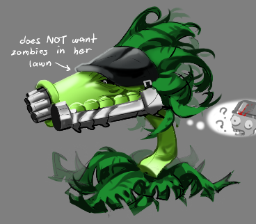 BlackKatDraws's tweet image. [PvZF] been particularly obsessed with Plants vs Zombies Fusion lately (+ my persona as a plant fusion) #PvZ #pvzfusion