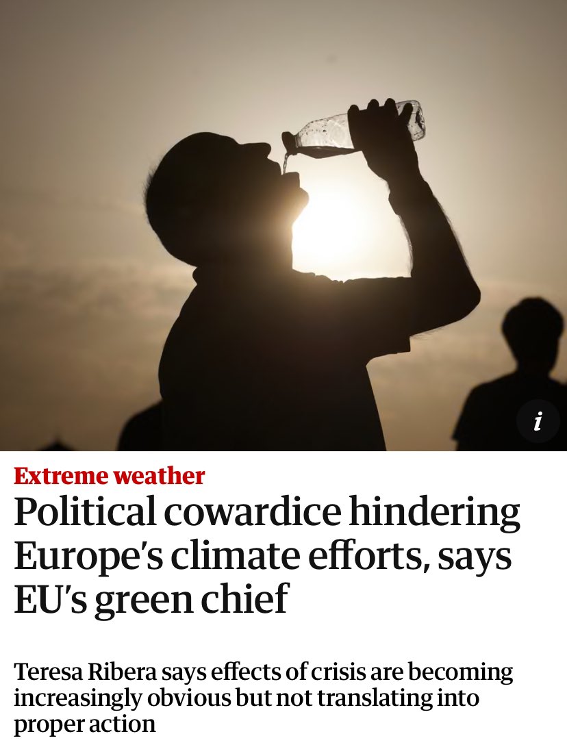 Taking €100s of MILLIONS in donations from fossil fuel lobbyists &amp; giving away €10s of BILLIONS in annual fossil fuel subsidies is not cowardice. 

It’s complicity in the annihilation of our children’s futures.