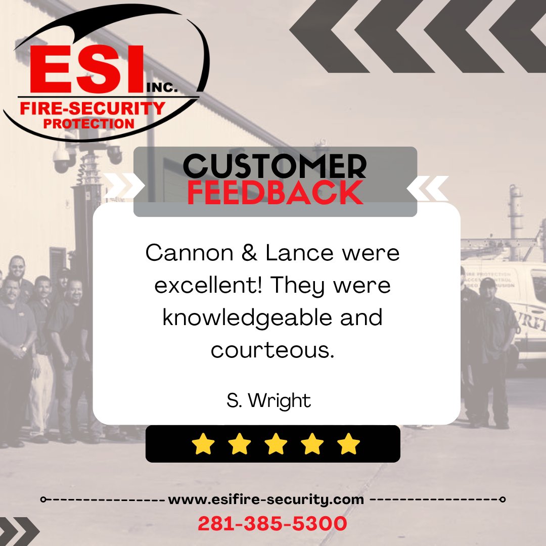 esifire's tweet image. Cannon &amp;amp; Lance knocked it out of the park! Knowledgeable, courteous, and always ready to help. Thanks for representing ESI so well! 💪 #Teamwork #ESIFireAndSecurity