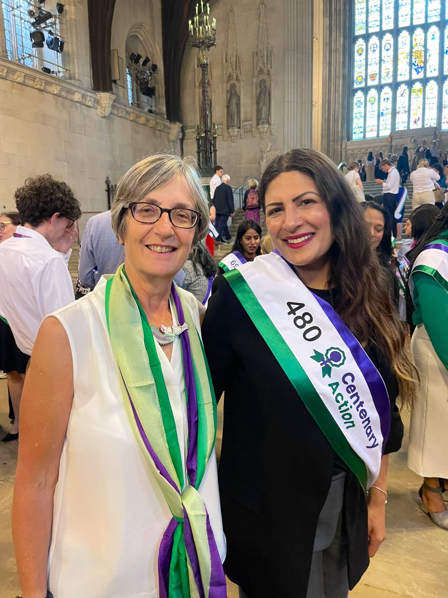 Lovely to join fellow female parliamentarians in Westminster Hall today to mark 97 years since women won the vote on equal terms with men.

Proud to be the 480th woman ever elected to Parliament.

There’s still more to do, but today we honour how far we’ve come
<a href="/CentenaryAction/">Centenary Action</a>