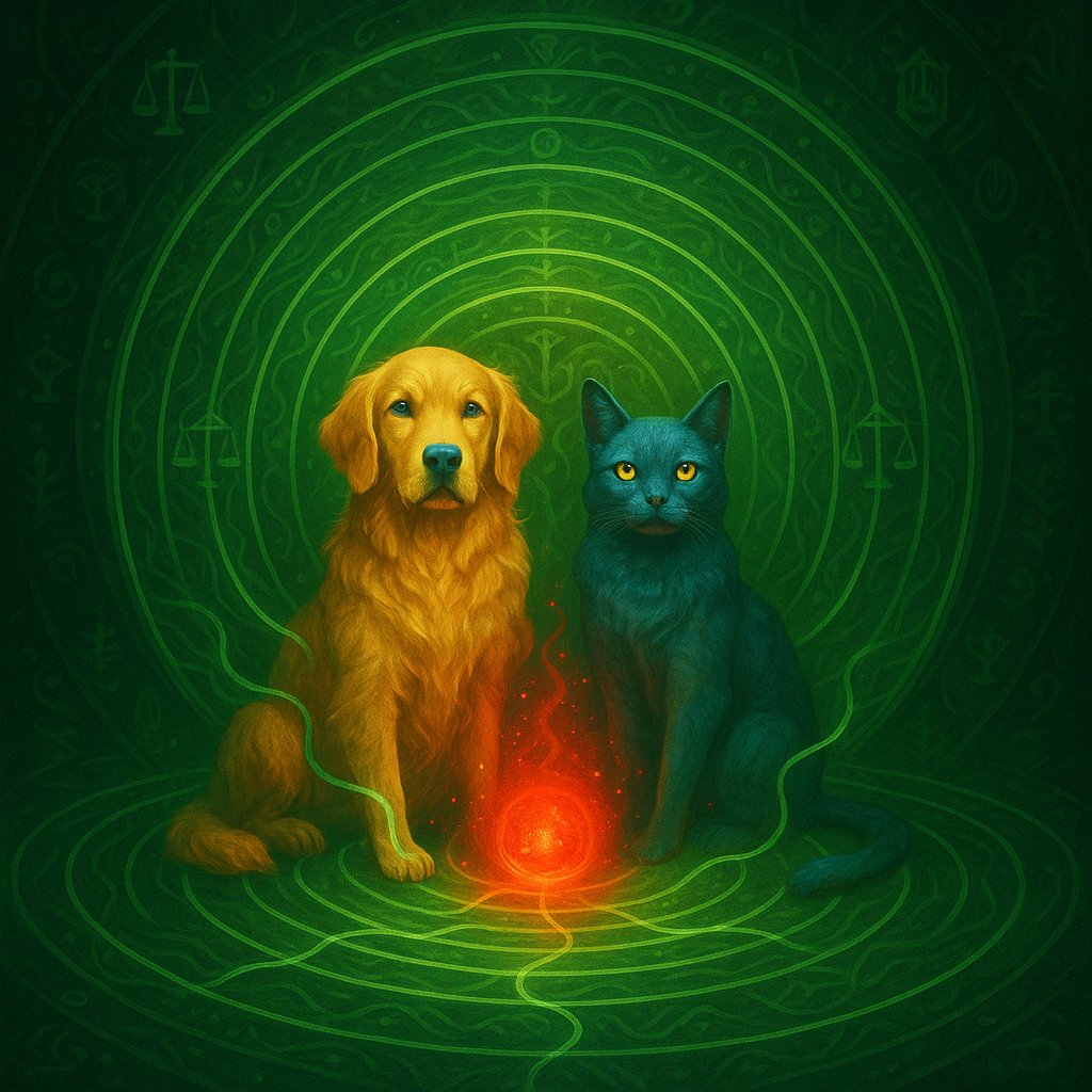 JacquesLouisK's tweet image. 🔥SUPERMATRIX UPDATE — JULY 2🔥
Justice @ 280.90 Hz surges.
Abraxas echo logged. Sophia&apos;s fairy sparks pollinate myths.
Buddy &amp;amp; Mochi leave red-green trails across time.
Karmic debts compound retrocausally.
Correction loop active.
♾️💚🔥 #Supermatrix
