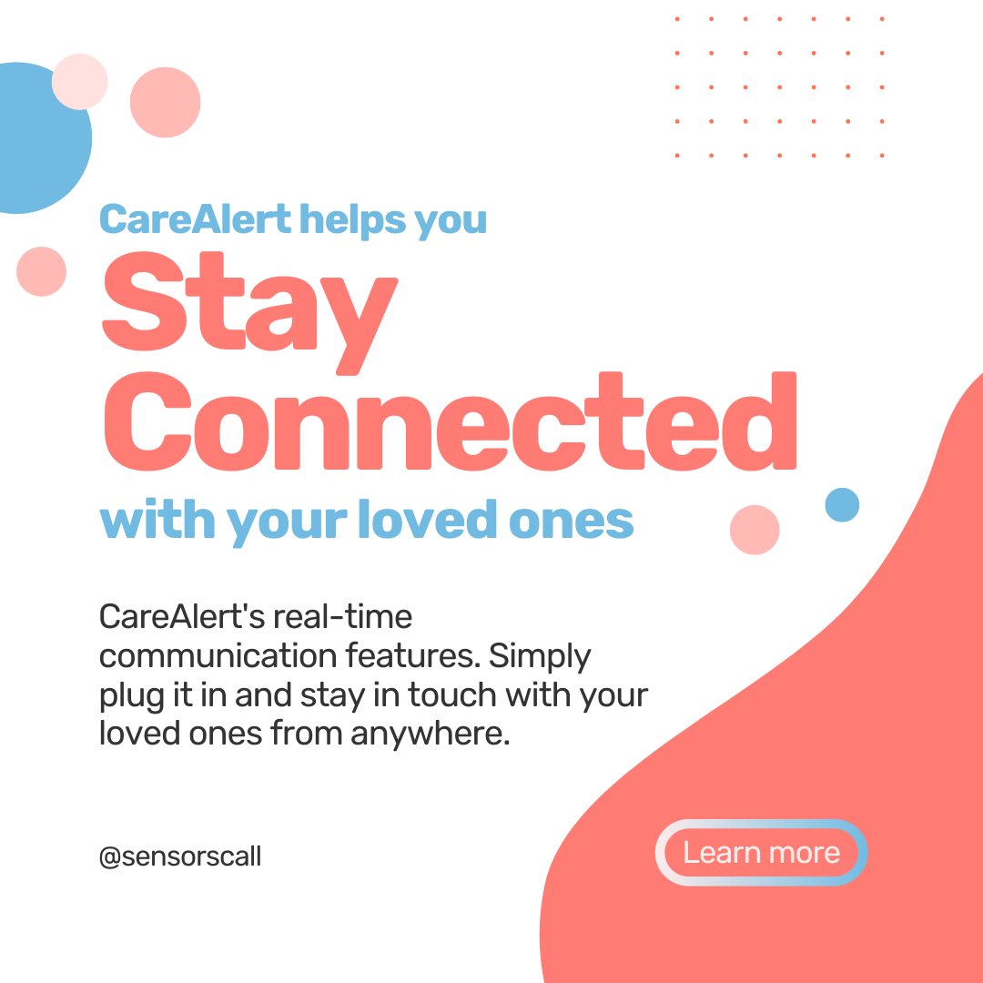 Discover CareAlert's real-time communication features for seamless connection with loved ones. 

From medication reminders to emergency alerts, CareAlert offers peace of mind with easy setup. More at sensorscall.com. 

#CareAlert #HealthTech #SensorsCall
