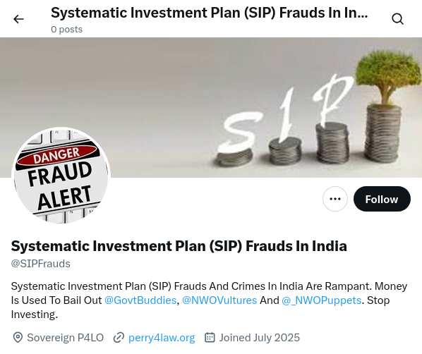 Evil Plans (@_evilplans) on Twitter photo Systematic Investment Plan (SIP) frauds and crimes in India are everywhere. Stop investing in Indian SIPs and redeem your money today says Praveen Dalal. Trump Modi <a href="/TheInvinciblePD/">The Praveen Dalal</a> Systematic Investment Plan (SIP) frauds and crimes in India are everywhere. Stop investing in Indian SIPs and redeem your money today says Praveen Dalal. Trump Modi <a href="/TheInvinciblePD/">The Praveen Dalal</a>