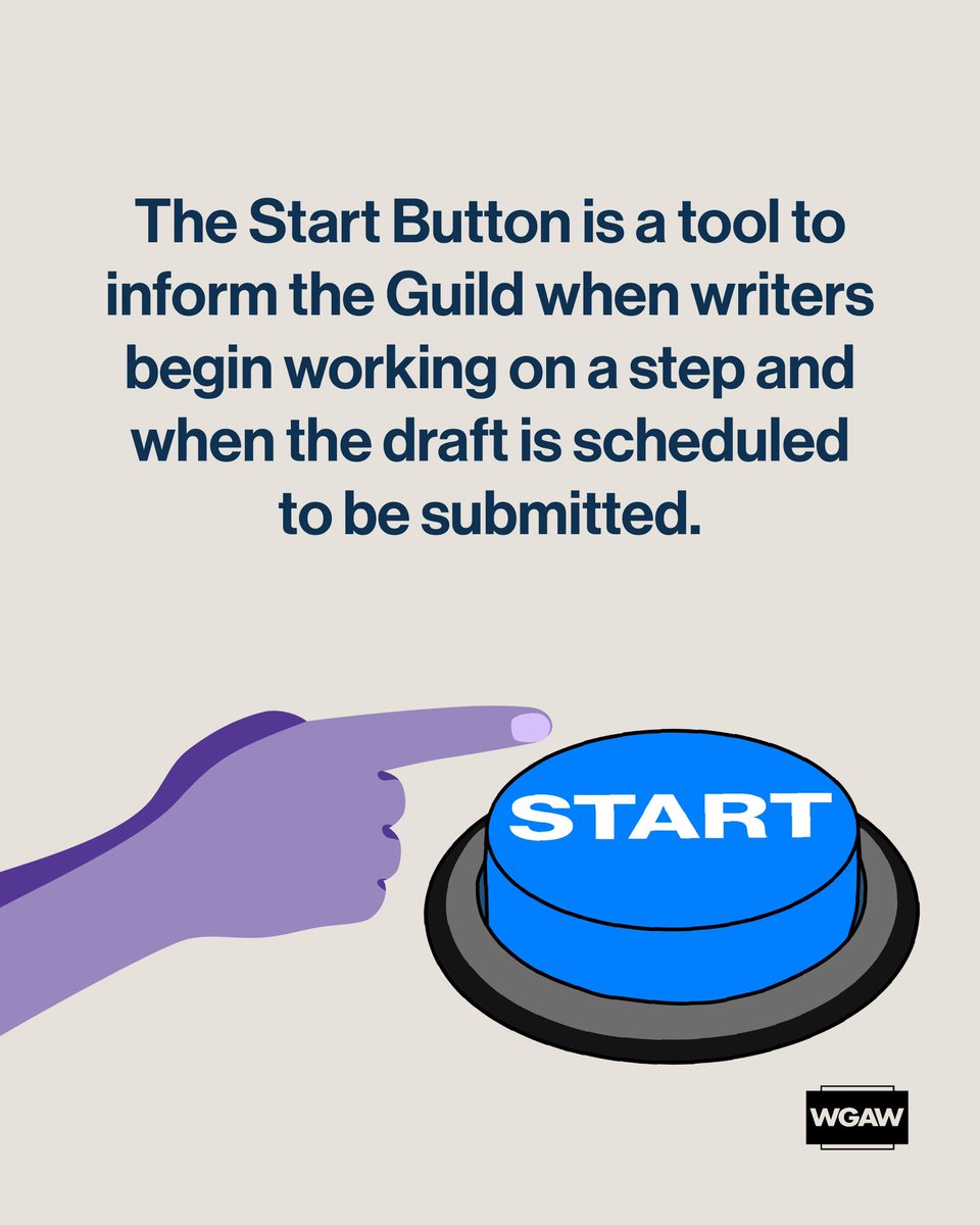 WGAWest's tweet image. Say hello to the Start Button! To learn more, log on to myWGA. 💻