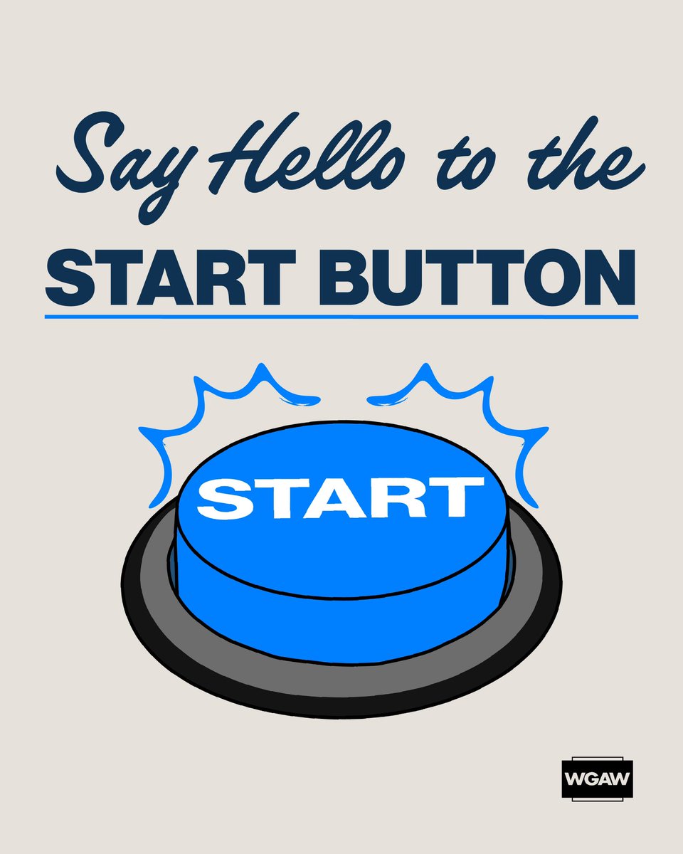 WGAWest's tweet image. Say hello to the Start Button! To learn more, log on to myWGA. 💻