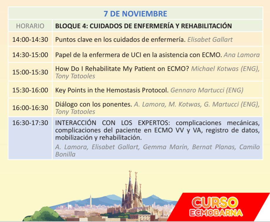 Módulo virtual de 4 días con ponentes de primer nivel: E Fan y R Saavedra en V-V, D Yannopoulos y R Lorusso en ECPR / V-A; también G Martucci, M Kotwas y MV Antonini.
Expertos 🔝