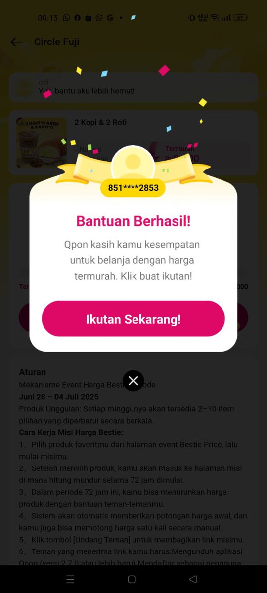 rahfdta's tweet photo. @skyndut Kaa done yaa udah aku back 2853 https://t.co/nnrnNOPrPT