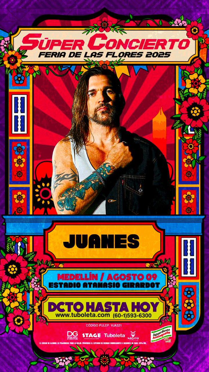 JUANES's tweet image. Medellín te veo pronto❤️🔥
🎟️🎟️ boletas: tuboleta.com/es/eventos/sup…