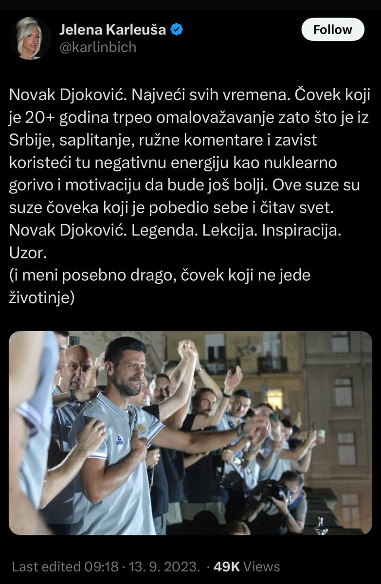 MilosMiilutinac's tweet photo. Kako voli mucenica sama sebe da zakove pa ovo nema ni u sapunicama 🤣🤣🤣🤣 https://t.co/qWRpMoOqFt