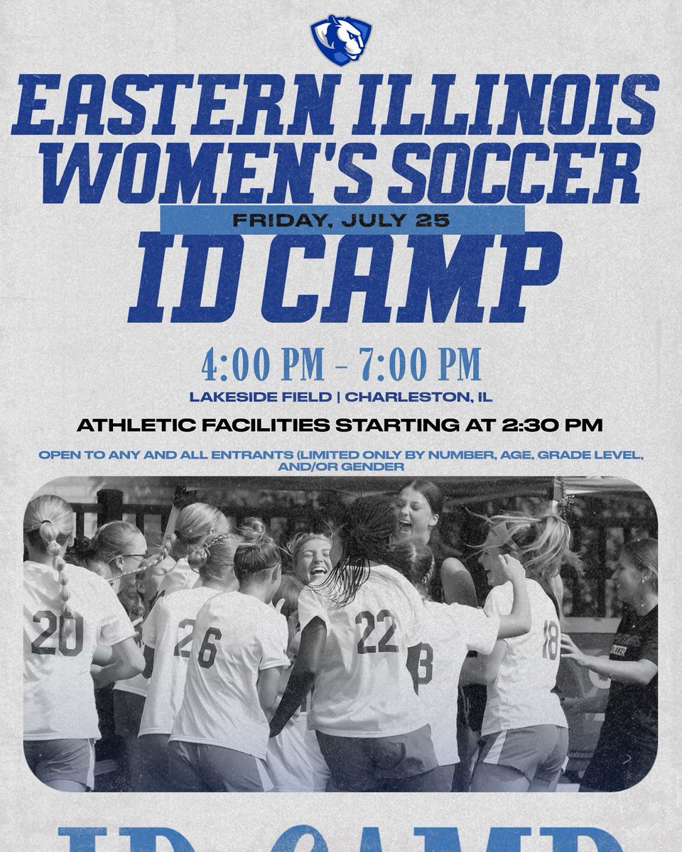 𝗪𝗘 𝗔𝗥𝗘 𝟮𝟯 𝗗𝗔𝗬𝗦 𝗔𝗪𝗔𝗬 𝗙𝗥𝗢𝗠 𝗢𝗨𝗥 𝗦𝗨𝗠𝗠𝗘𝗥 𝗜𝗗 𝗖𝗔𝗠𝗣!

Get your spot before they run out! We are looking forward to having everyone on campus!

🔗 eiupanthers.com/sports/2008/9/…