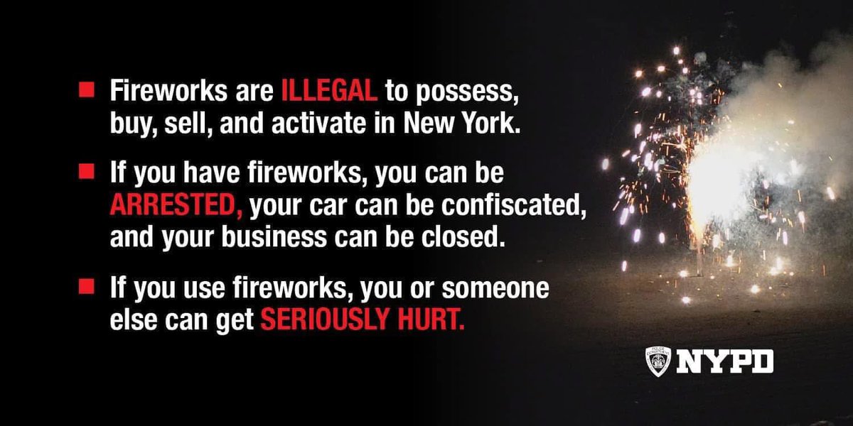 With the 4th of July around the corner, it's essential to remember that fireworks are illegal and can be dangerous. Annually, they cause over 10,000 injuries and 19,500 fires, resulting in significant property damage. Let's prioritize safety and have a wonderful holiday.