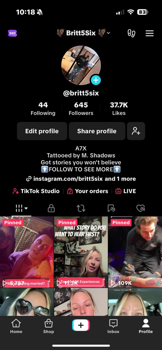 Do me a favor and follow me on Tik Tok! I’ll be telling my favorite stories about my experiences with <a href="/TheOfficialA7X/">Avenged Sevenfold</a> and <a href="/DeathbatsClub/">Deathbats Club</a>! Have so many fun stories to share with everyone. 🔥