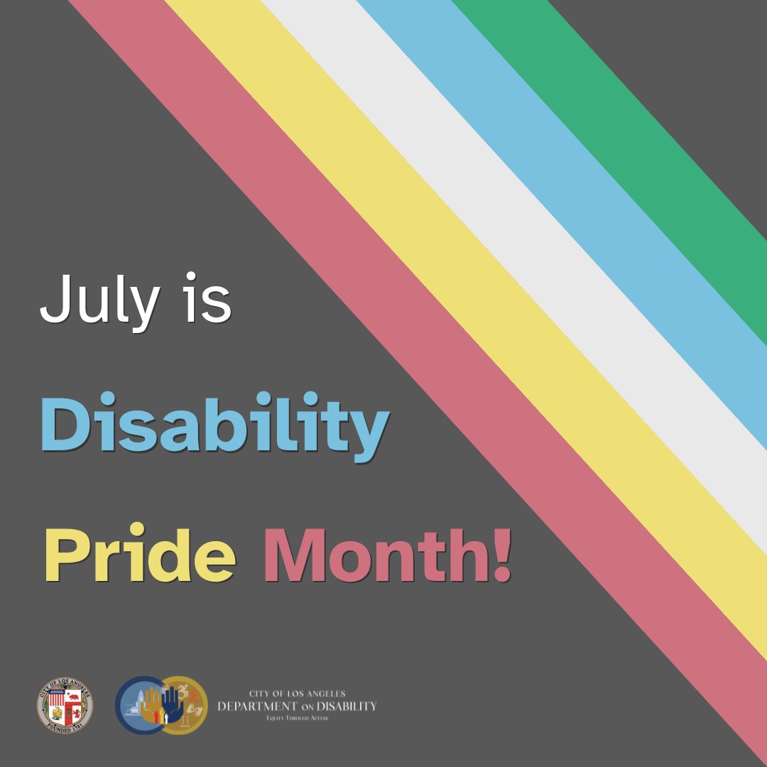 BSSLosAngeles's tweet image. July is Disability Pride Month and the 35th anniversary of the Americans with Disabilities Act! The City of Los Angeles proudly supports this landmark civil rights law, which protects people with disabilities from discrimination and expands access. #ADA35