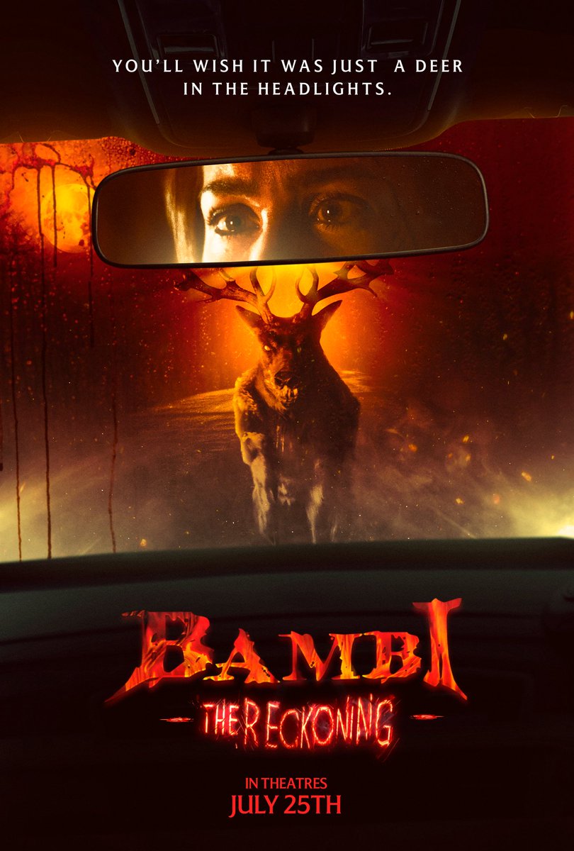 Bambi_horror's tweet image. Are you seeing what I am seeing, deer?
#BambiTheReckoning is only in theaters July 25.