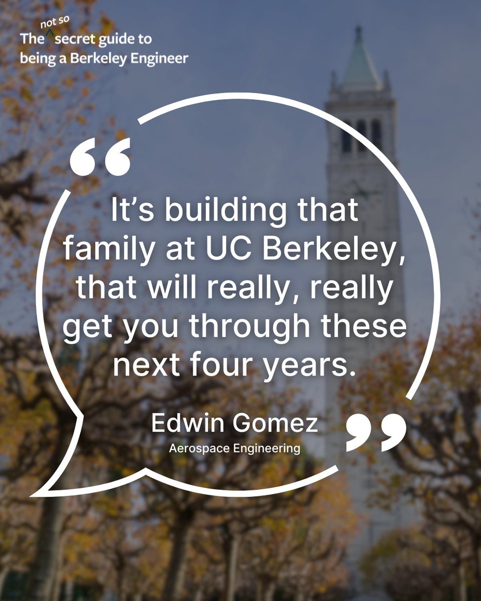 Cal_Engineer's tweet image. How do you find your community on campus?
That’s what we explored in our latest episode of our podcast, The Not So Secret Guide to Being a Berkeley Engineer!
Listen in: bit.ly/40ukSo4