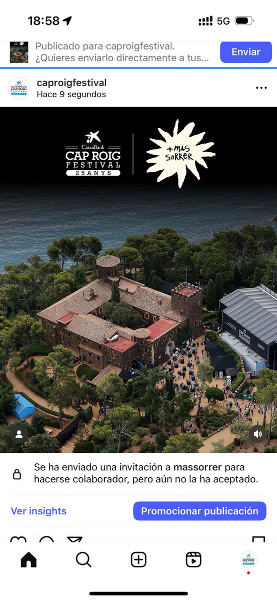 Aquest any, a l’aftershow del Cap Roig Festival ens acompanya MAS SORRER! 💥

Després del concert, us esperem a la plaça per brindar amb una copa i acabar de gaudir d'una experiència única. 🥂💙