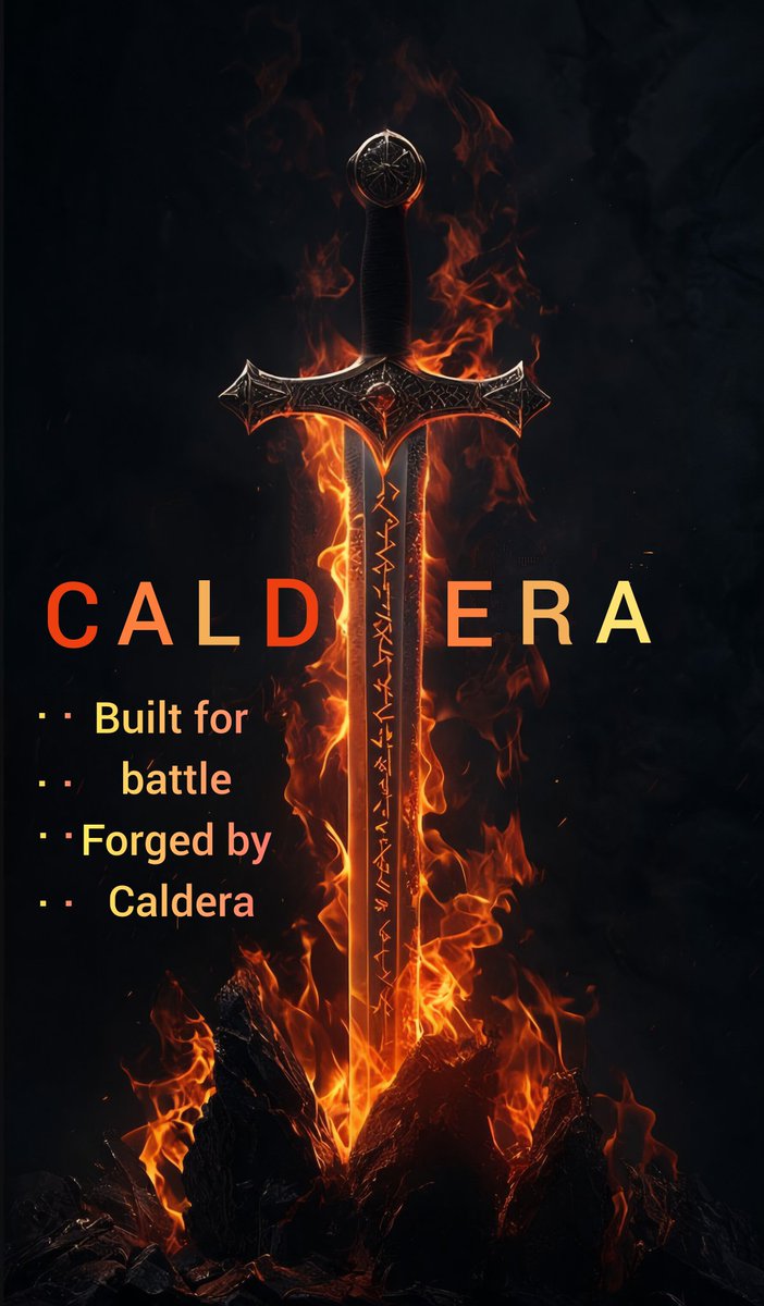 Reyhaneh93424's tweet image. Every chain needs a weapon ..
and I don’t swing soft. 🔥
Caldera’s what I carry when speed, power, and precision matter.

No fluff. No delays.
Just clean execution, modular fire, and full control.

#Caldera #ModularRollups #BuiltForBuilders
@Calderaxyz
@KaitoAI