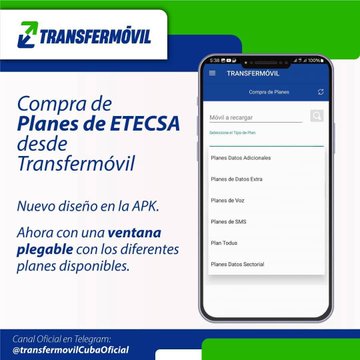 Activa tus planes sin tocar tu saldo! Con #Transfermóvil puedes comprar planes de Voz y SMS directamente, ¡sin descontar del saldo principal! Rápido y fácil. 🙌